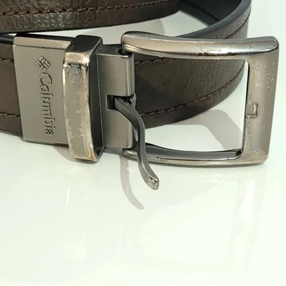3/$25 Columbia Leather Belt Size 38 95 - Picture 4 of 8